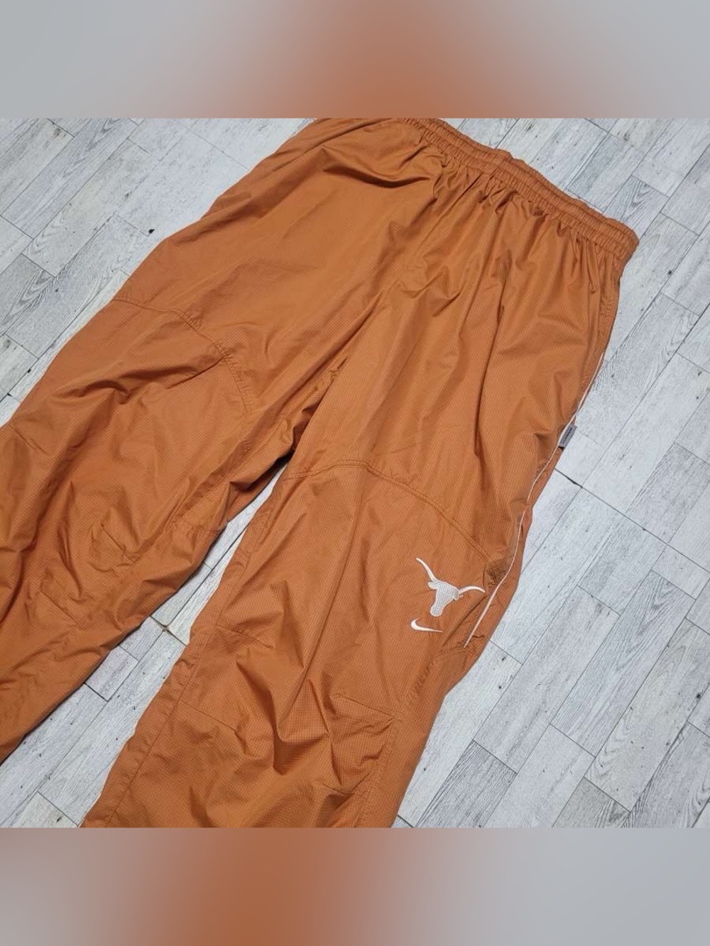 Y2K Nike Texas Longhorns Straight Leg Windbreaker Baggy Sweatpants Men's XL